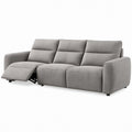 3-Sitzer-Relaxsofa in Grau mit manueller Relaxfunktion, Polyesterbezug, 210 x 95 x 100 cm